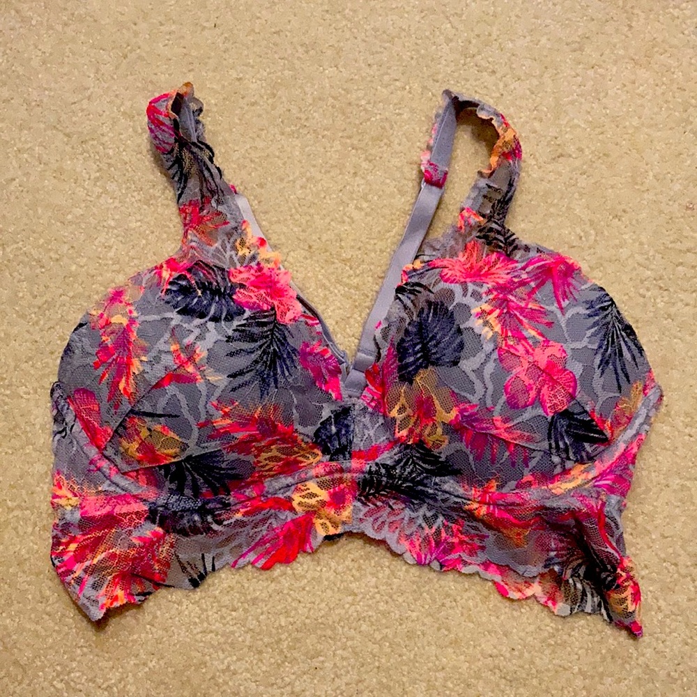 Medium lace racer back push-up